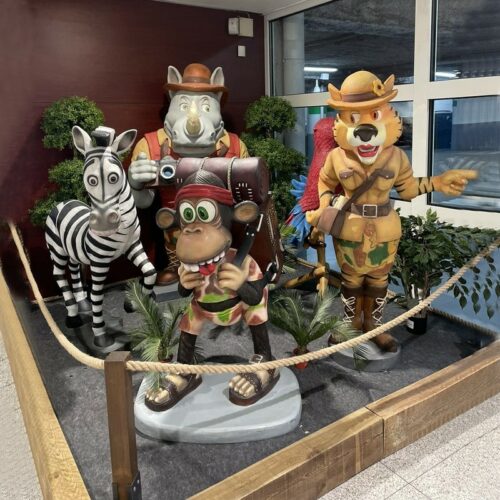 figurines comiques animaux exotiques
