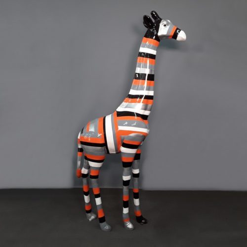 girafe rayée moderne décorative nlcdeco