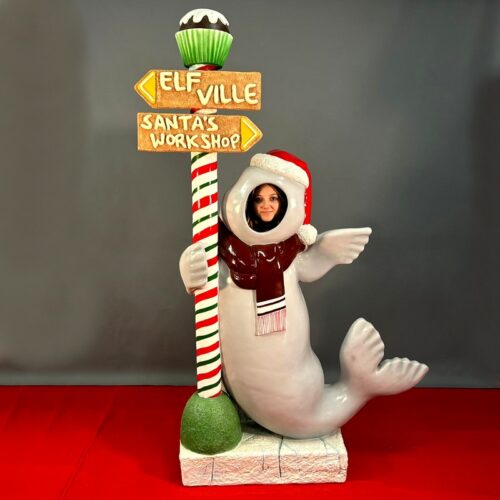 passe tête géant pour photo décor Noël