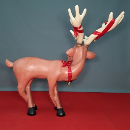 comic christmas reindeer statue nlcdeco