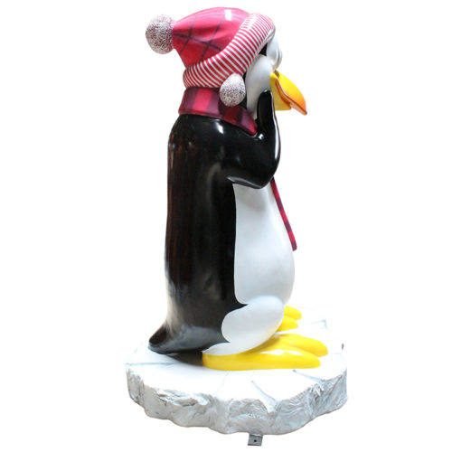 Pingouin maman avec neige NLC DECO