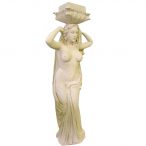 Statue femme bras levés