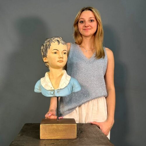 Buste ancien réplique enfant en résine
