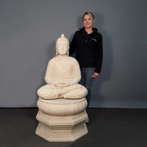 Statue Bouddha en pierre nlcdeco