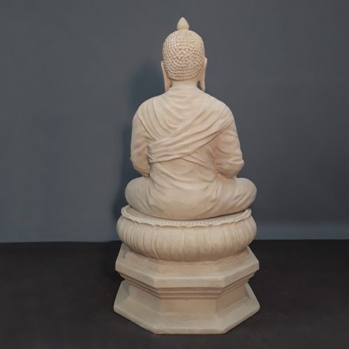 Statue bouddha position fleur de lotus nlcdeco