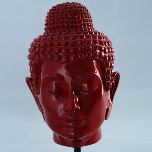 Tête de bouddha Rouge brillant NLC DECO