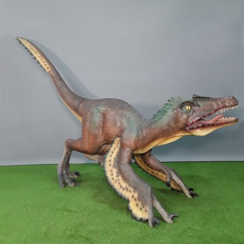Vélociraptor ailé décor parcs dinosaures nlcdeco