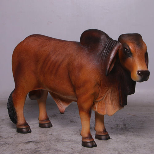 Brahmane vache marron 160001 nlcdeco nlc deco