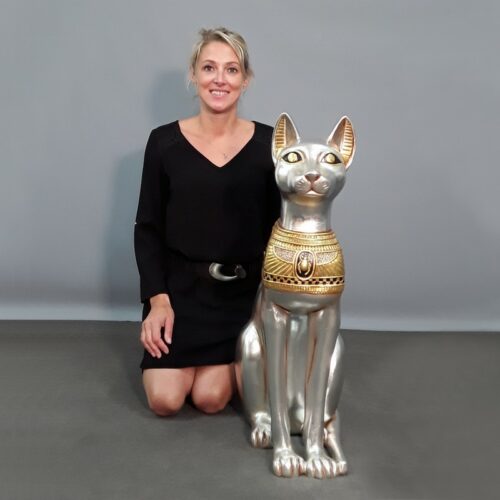 Statue décorative chat égyptien décoratif nlcdeco