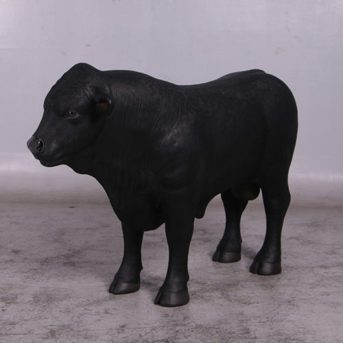 Vache Angus Noire tête droite 160070 nlcdeco nlc deco