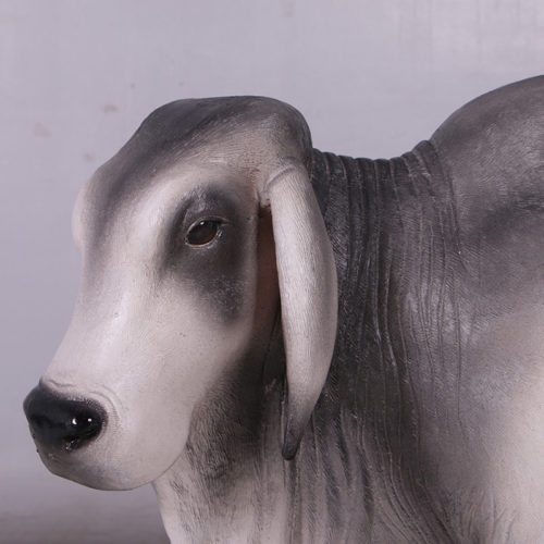 Vache Brahmane grise tête gauche 160024 nlcdeco nlc deco