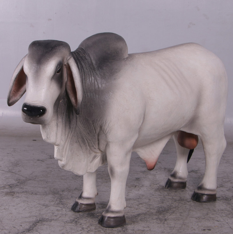 Vache Brahmane grise tête gauche 160024 nlcdeco nlc deco