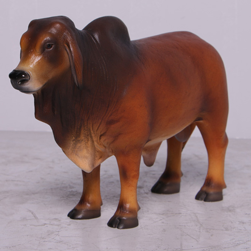 Vache Brahmane marron mini 160035 nlcdeco nlc deco