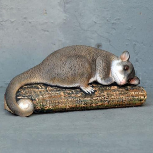 opossum allonge nlc deco nlc déco animaux résine