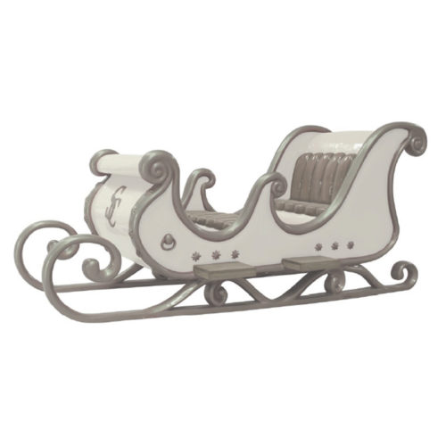 2505-0009-santa-sleigh-4-seater traineau pere noel nlc deco nlc décoration blanc