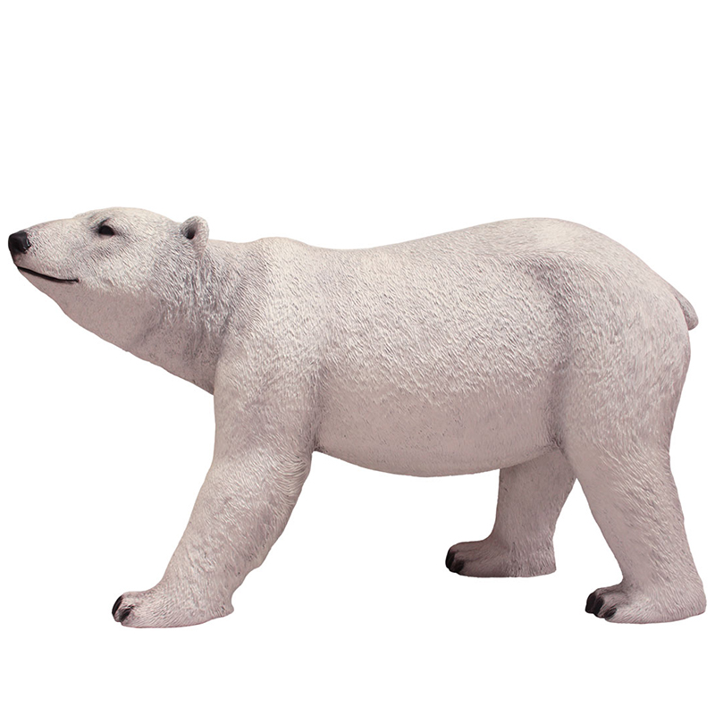 2505-4001-walking-polar-bear-185x65x115 ours polaire qui marche nlc déco nlc deco