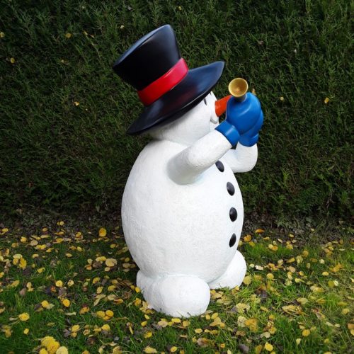 Bonhomme de neige avec une flûte nlcdeco