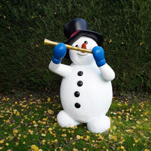 Bonhomme de neige géant musicien nlcdeco
