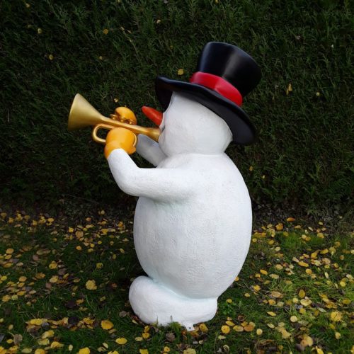 Bonhomme de neige trompettiste nlcdeco