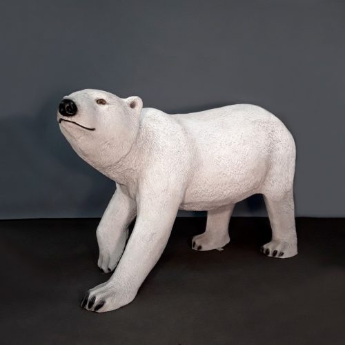Ours polaire en résine décor Antarctique nlcdeco