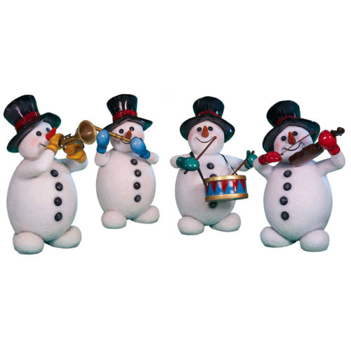 Snowman-Band bonhomme de neige musicien nlc deco NLC déco
