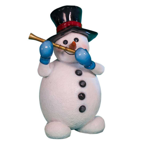 Snowman-with-flute bonhomme de neige flute nlc deco nlc décoration noel