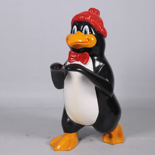 pingouin traineau nlc déco deco noel resine
