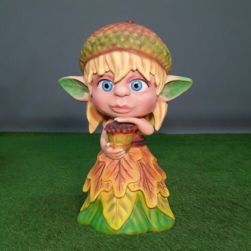 Figurine décorative fillette elfe de la nature nlcdeco