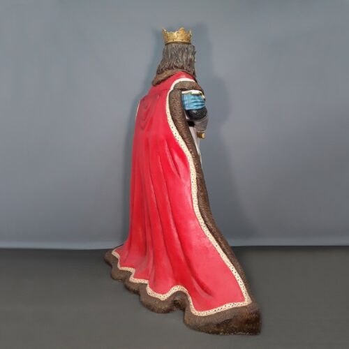 statue décorative Roi cape rouge nlcdeco