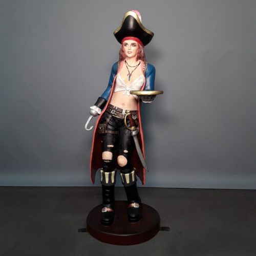 statue décorative d'une femme pirate sexy nlcdeco