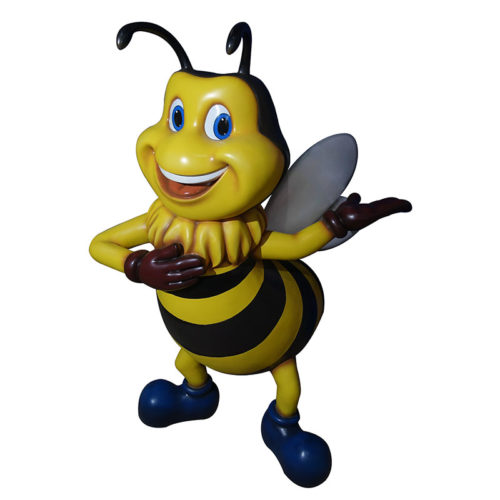 2505-2002 Welcome Bee (80x110x160) abeille géante animaux en résine nlcdeco (1)