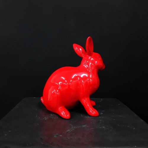 Small resin rabbit nlcdeco