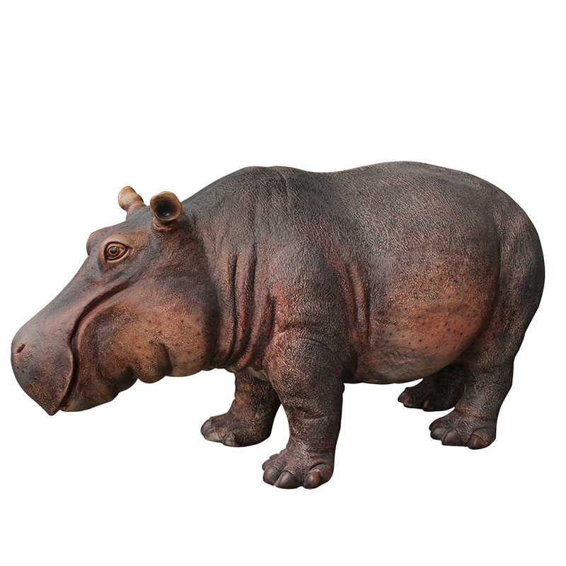 hippopotame nlcdeco animaux en résine décoration et personnage