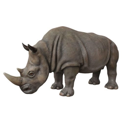 rhinoceros animaux en résine nlcdeco decor safari brousse savane