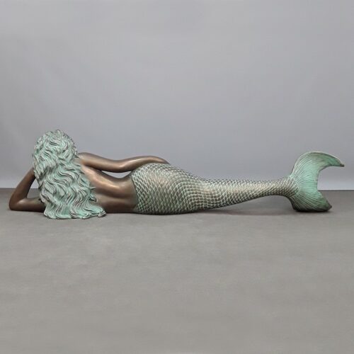 Statue marine sirène en bronze nlcdeco
