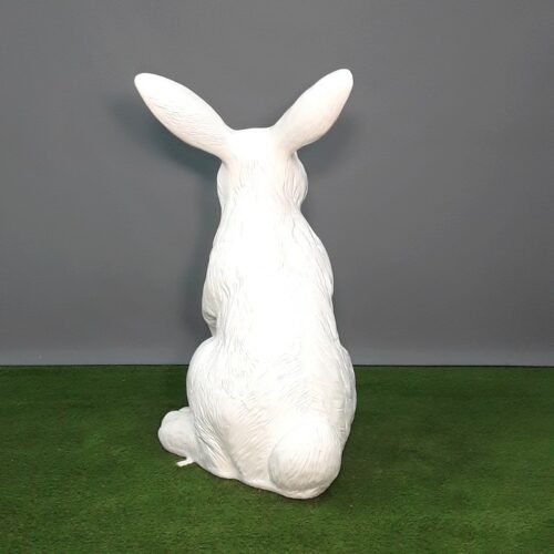giant white rabbit statue nlcdeco