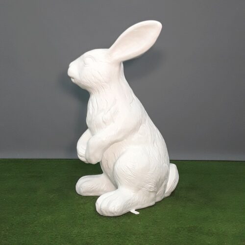 statue géante lapin blanc nlcdeco