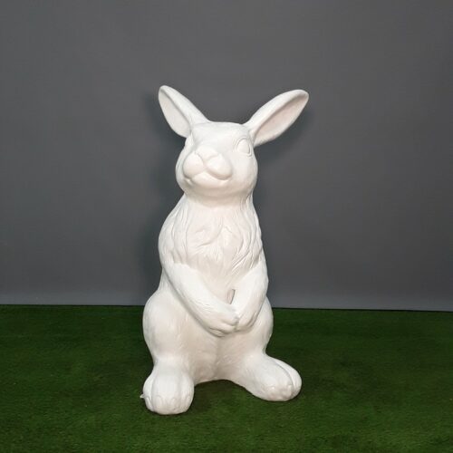 statue lapin blanc à peindre nlcdeco