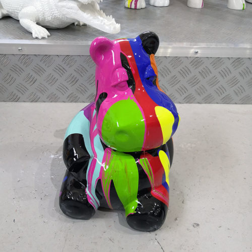 hippopotame petit modele en resine nlcdeco objet de decoration en resine nlcdeco animaux plastique fer metal