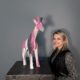 statuette girafe rose idée cadeau nlcdeco