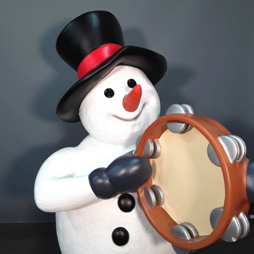 Bonhomme de neige musicien décoratif nlcdeco