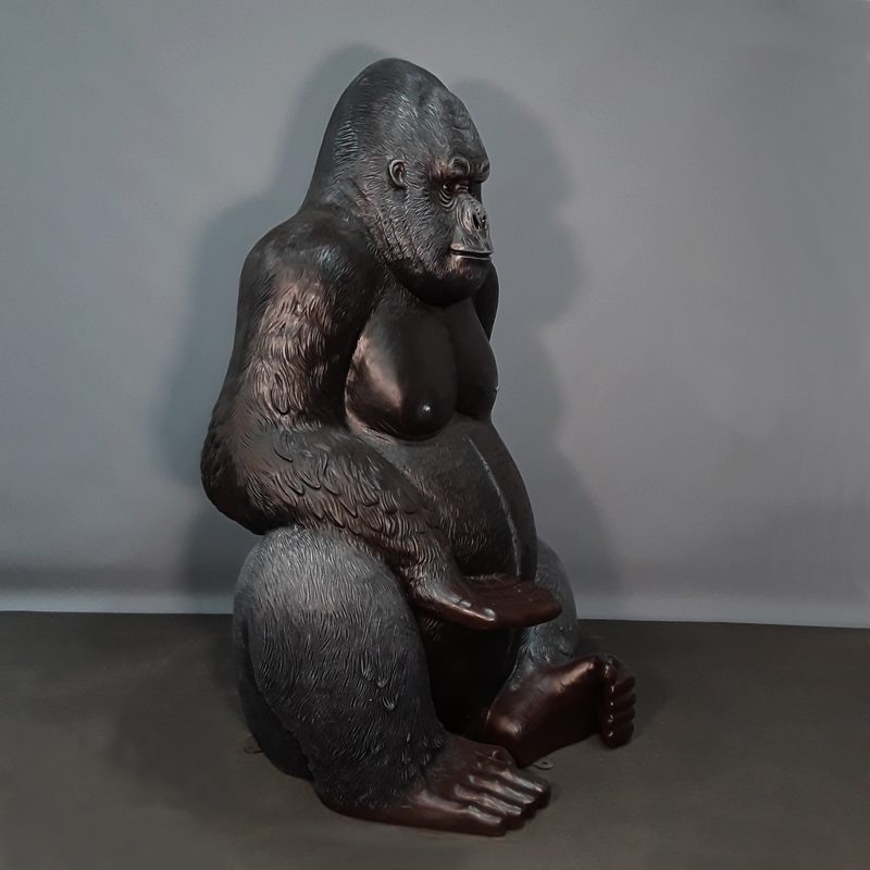Statue gorille parc animalier nlcdeco