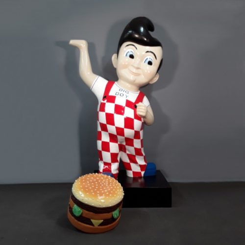 Statue géante serveur fast food nlcdeco
