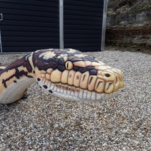 Anaconda factice en résine parcs animaliers nlcdeco