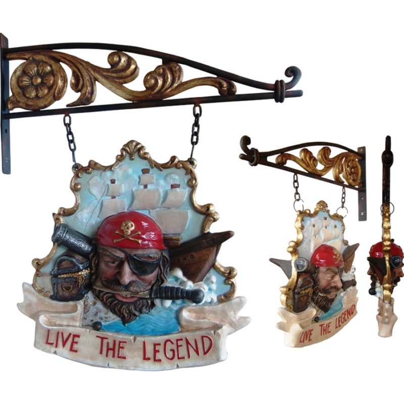 LIVE THE LEGEND PUB SIGN - 2 SIDED NLCDECO