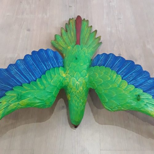 Perroquet vert en vol nlcdeco
