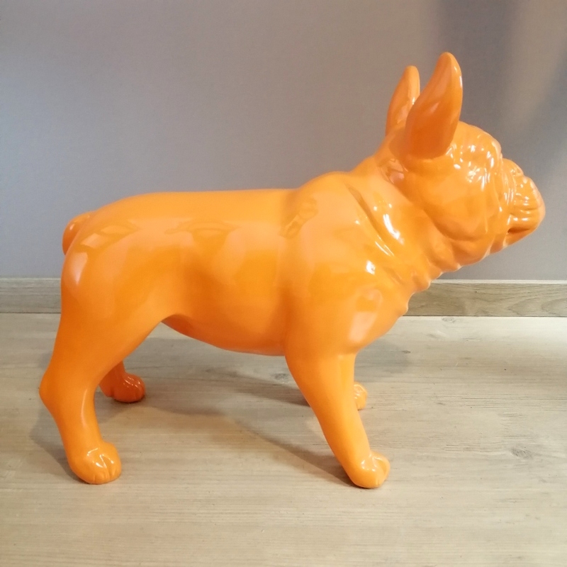 Bouledogue français orange animaux design de couleur nlcdeco