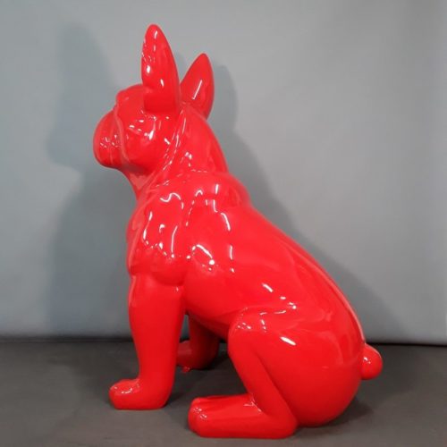 Bouledogue rouge moderne grand format nlcdeco
