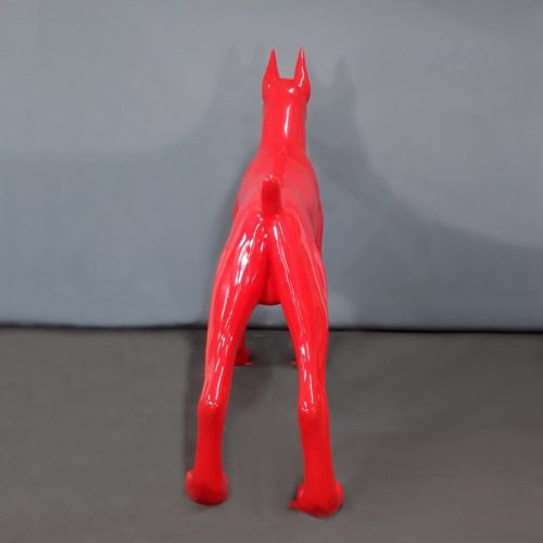 Doberman rouge grande taille nlcdeco