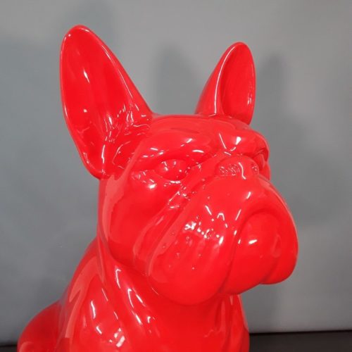 Resin Bulldog red color nlcdeco
